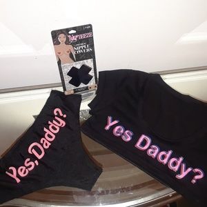 Brand new crop top, panties and pasties!